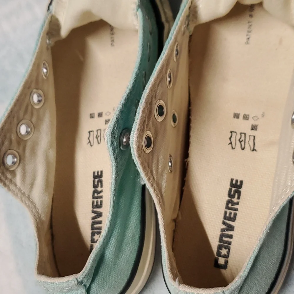 CONVERSE ALL STAR GIRLS BLUE SHOES SIZE 11 - Picture 10 of 12